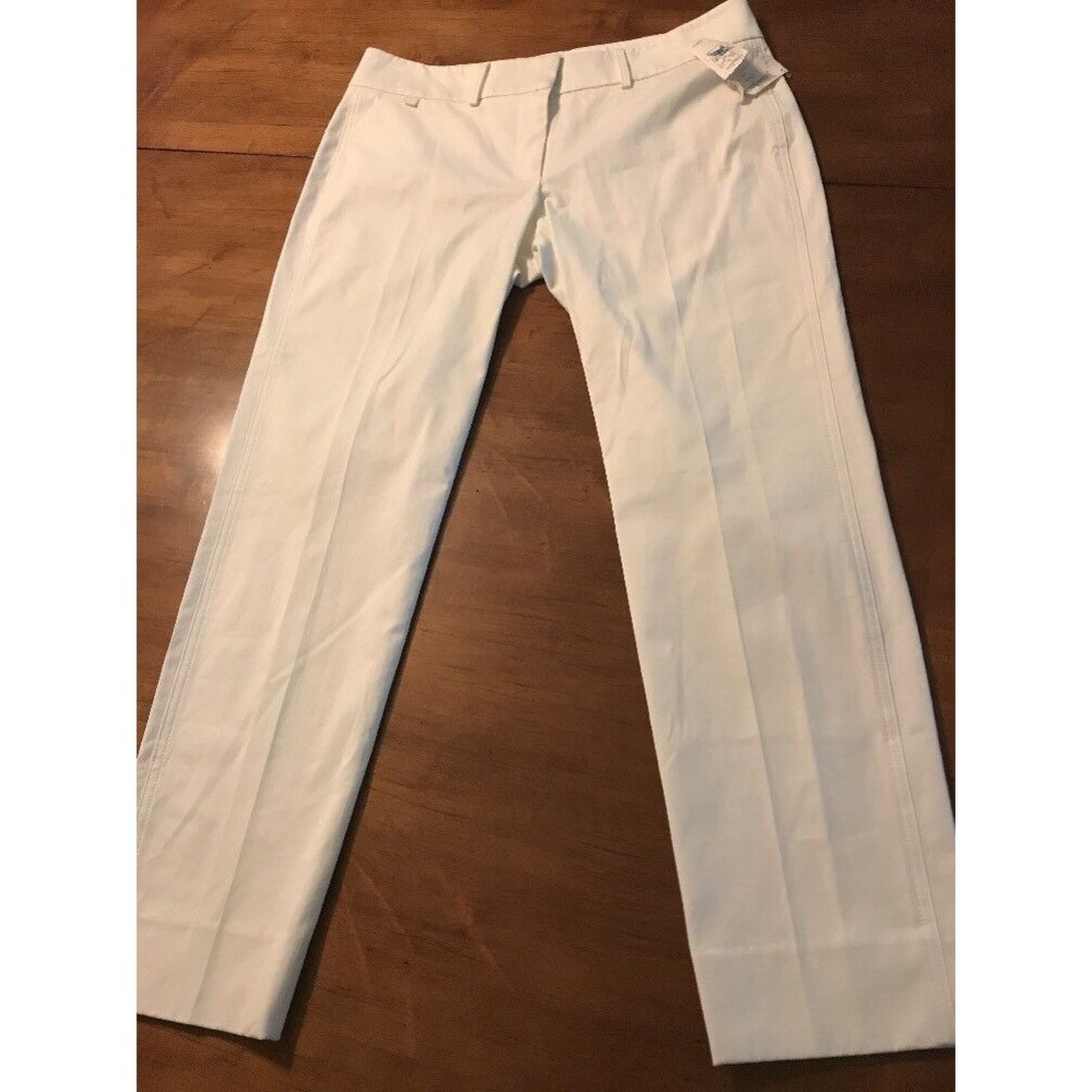Pink Tartan Women's Pants White Dress Pants Women's Size 8 X 28 NWT